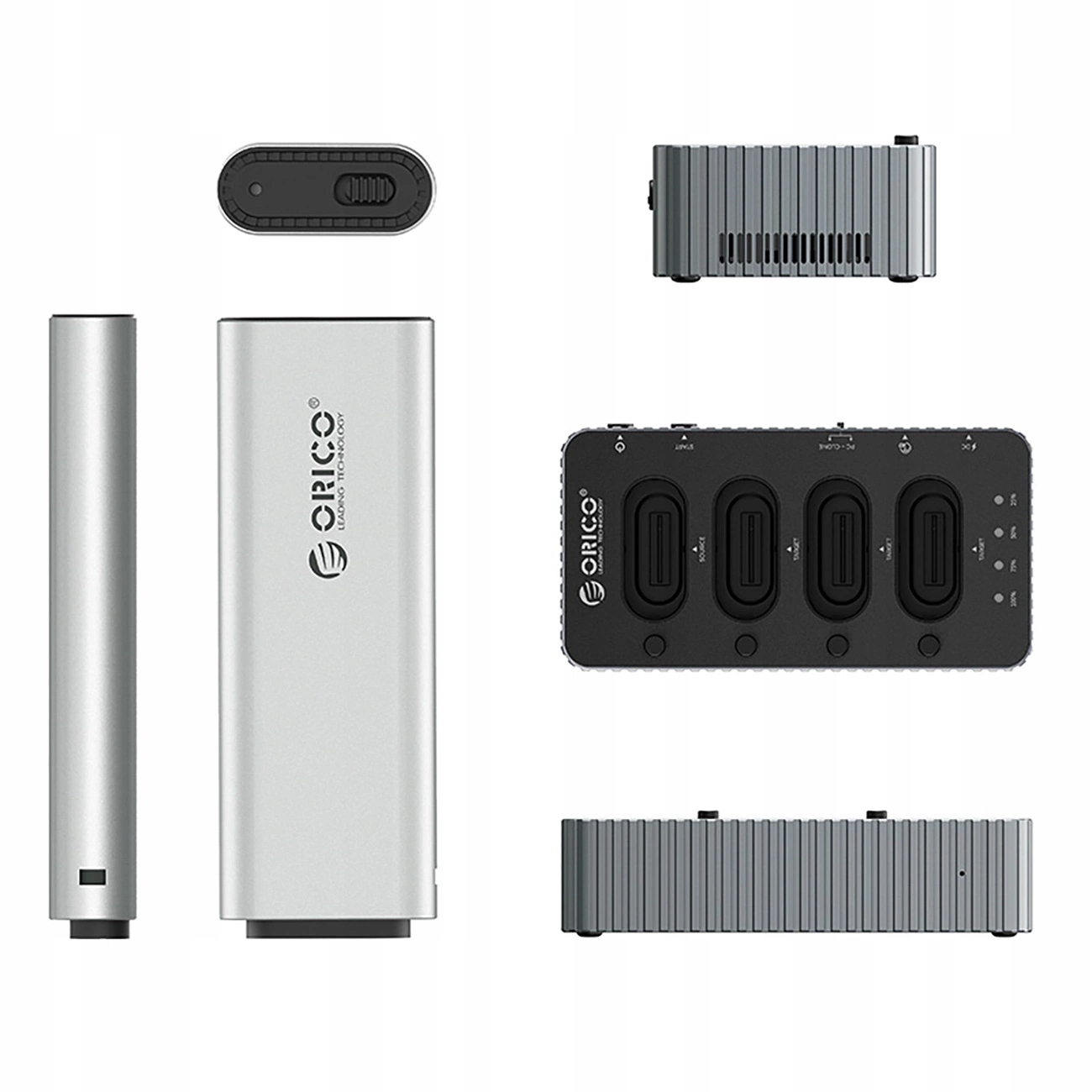 Stacja dokująca Orico IT48N-C na 4 dyski z funkcją klonowania M.2 Nvme sz