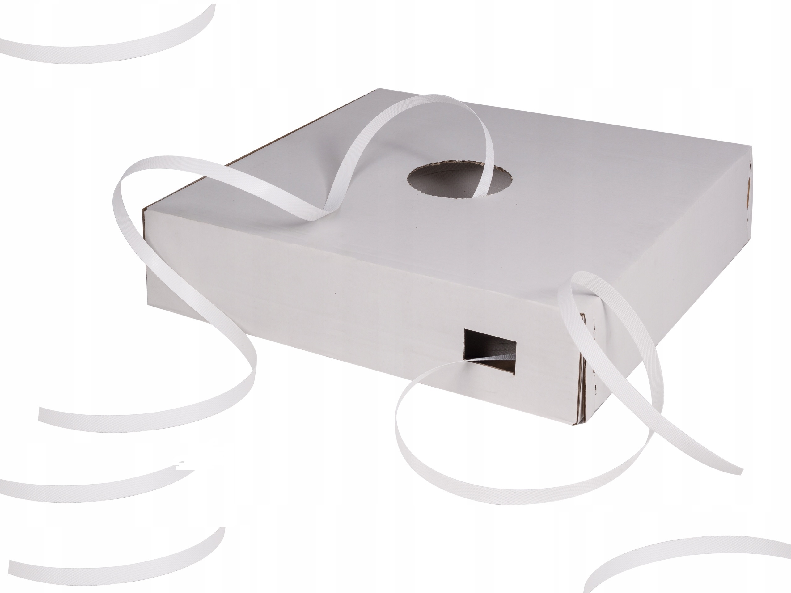 16 mm Páska v Pp kartonu, Tvrdá Pro Bandování Připínání palet, bílá