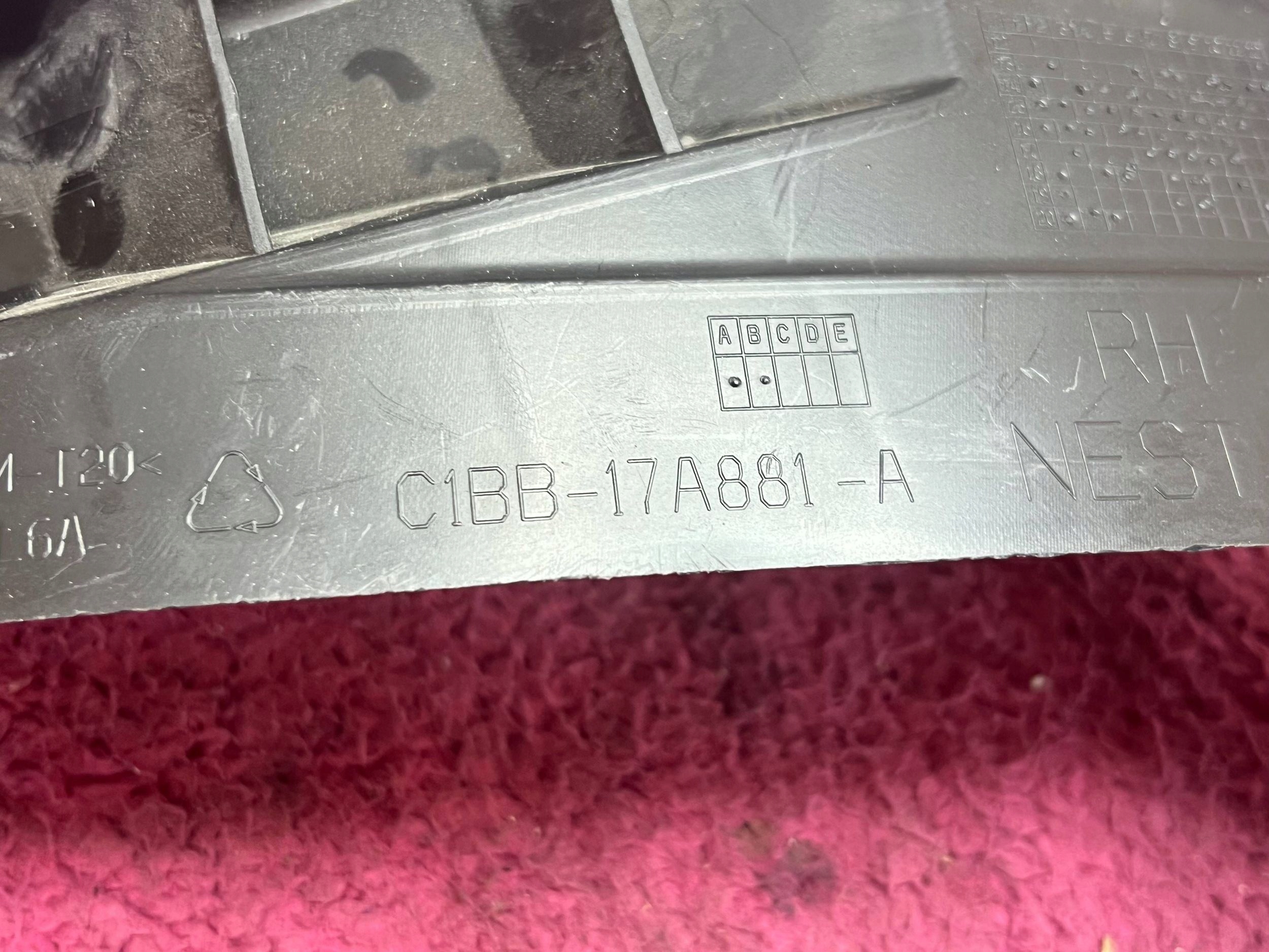 original bumper bracket left rear part Ford Fiesta C1BB-17A881-A