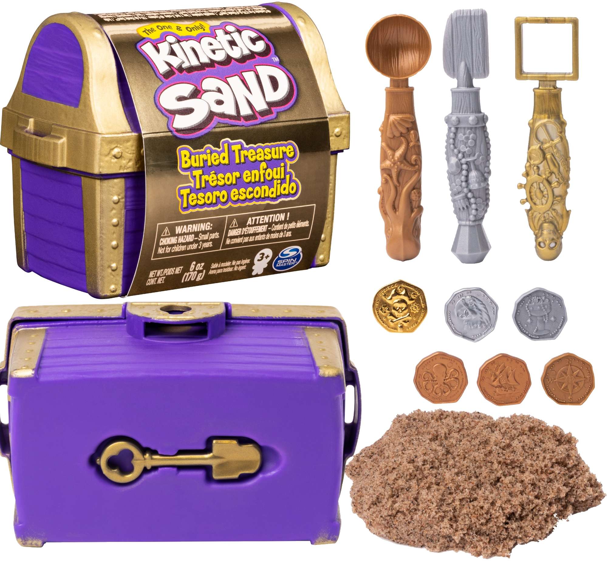 

Kinetic Sand Piasek Kinetyczny Skarb Skrzynia
