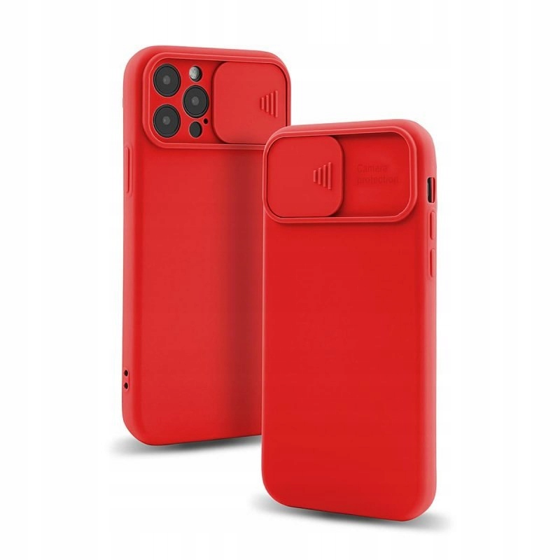 Etui Camera Protect do Apple iPhone 12 czerwony