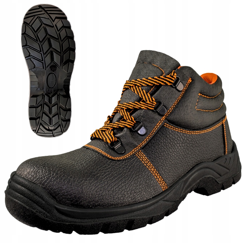 Buty robocze męskie ochronne TRZEWIKI ROBOCZE z NOSKIEM BHP skórzane r. 43 EAN (GTIN) 5906843104415