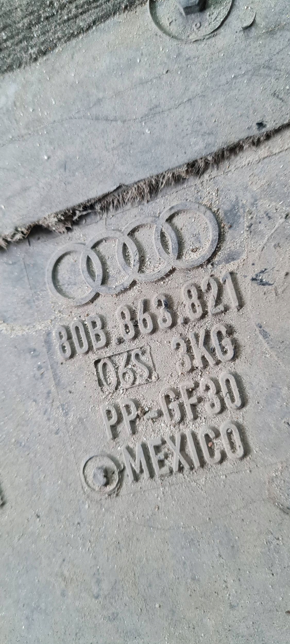 SQ5 80A Q5 cover lower cover below engine 80B863821