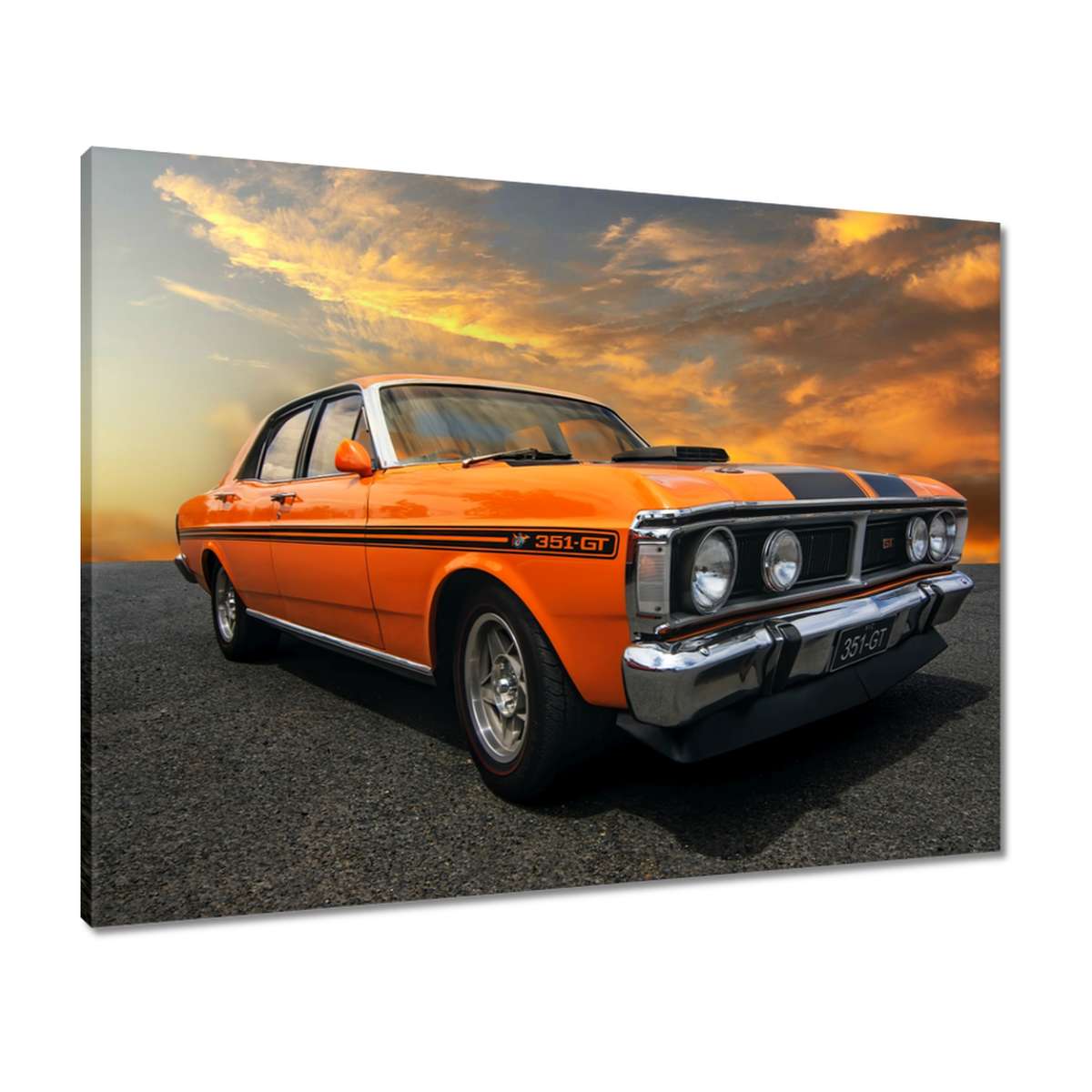 Obrazy 80x60 Oranžová Klasika Auto