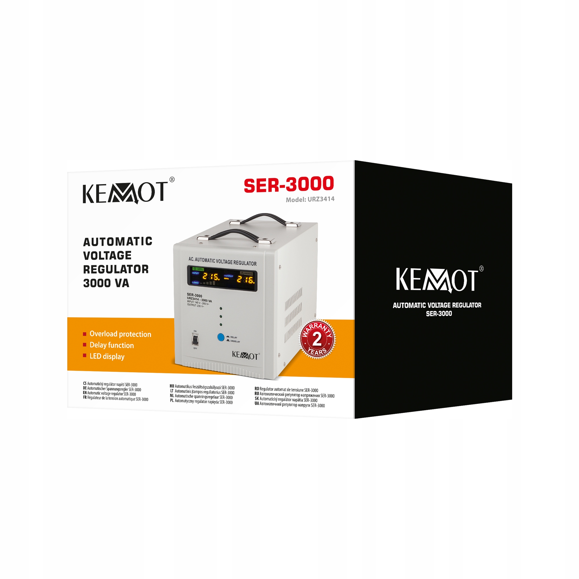 СТАБІЛІЗАТОР НАПРУГИ KEMOT 3000 ВА ДЛЯ ГЕНЕРАТОРА Код виробника URZ3414