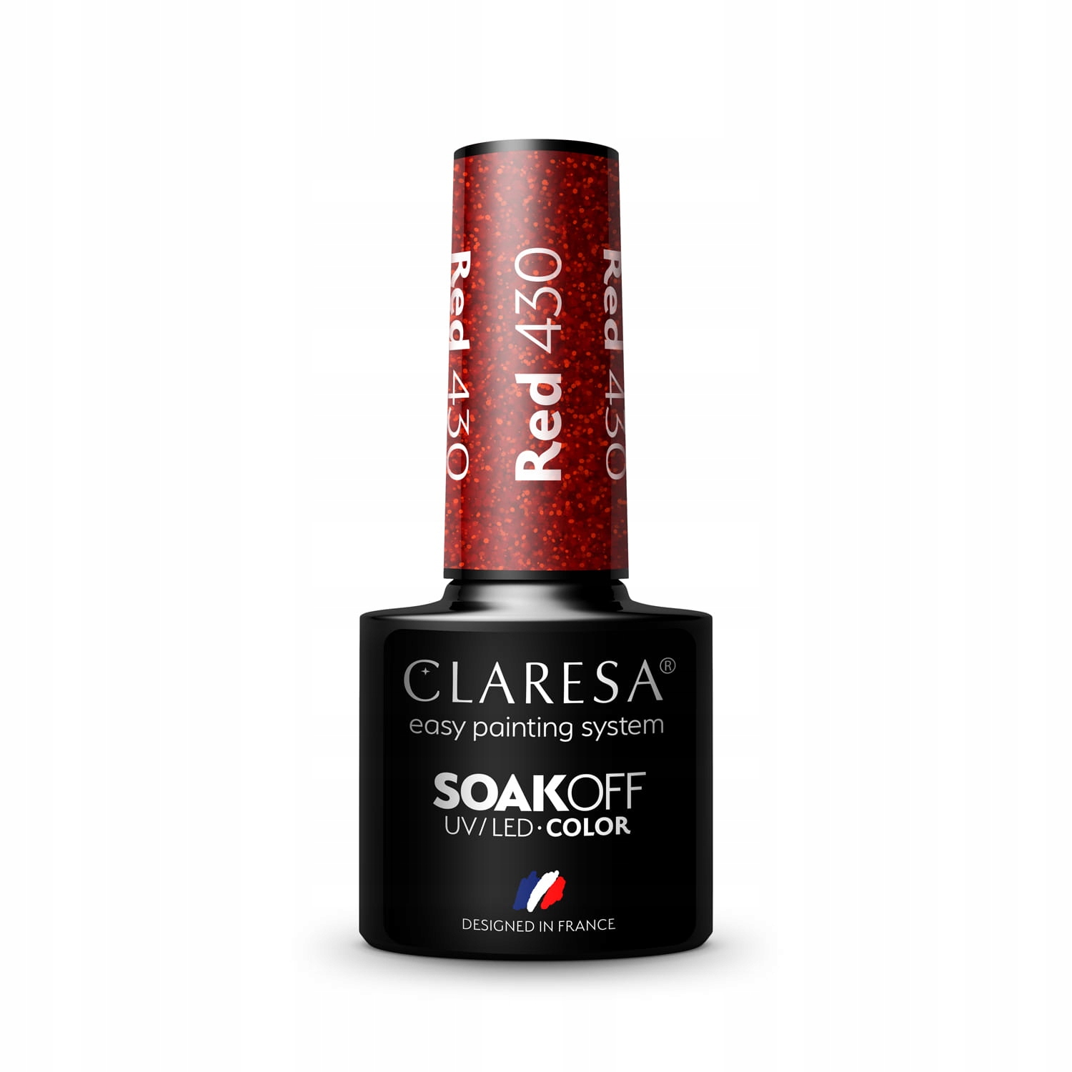Claresa UV LED Nagellack Collection Hybrid Maniküre Soak Off Nail Polish, Farbe Rote, Nr 430, 5ml — 6