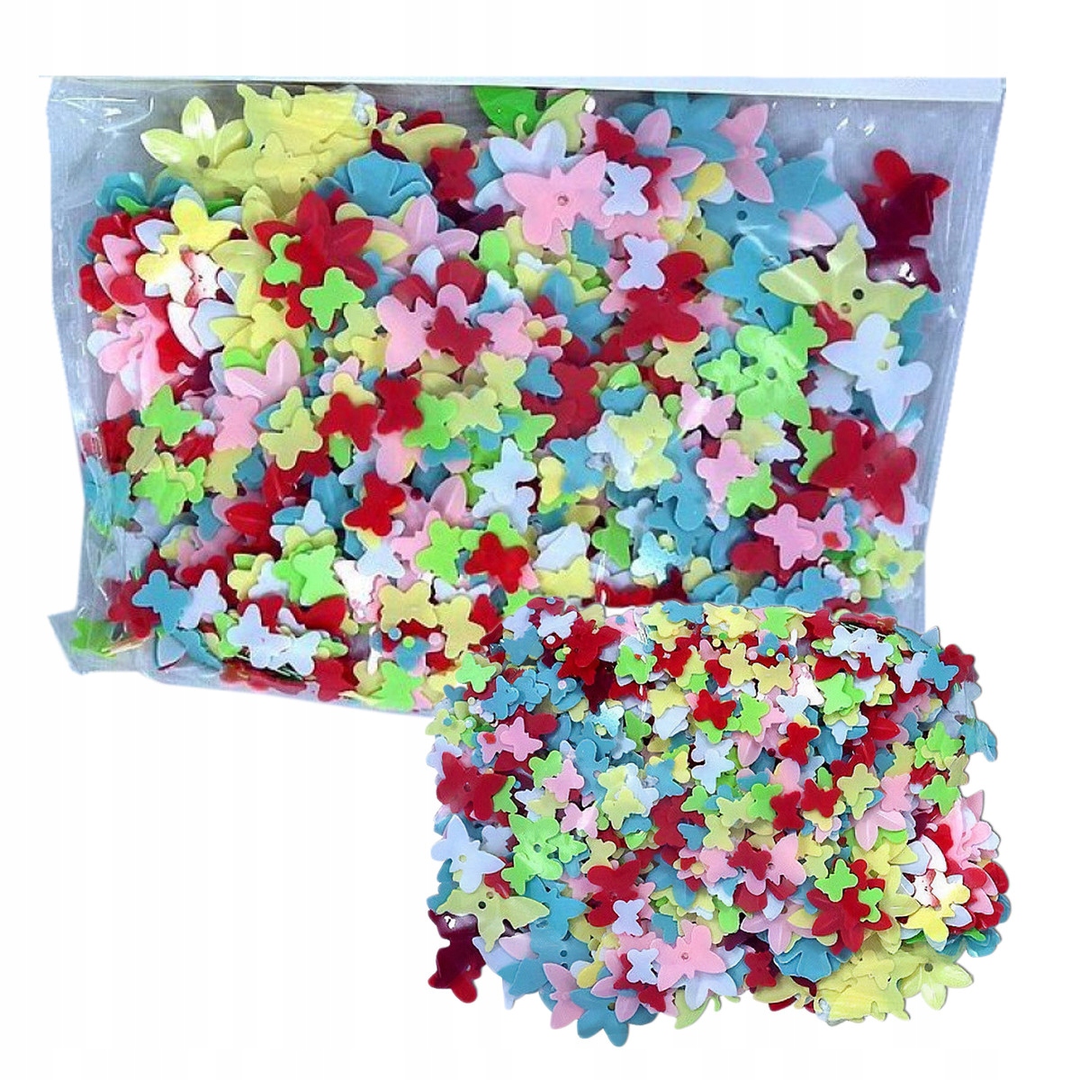 OZDOBNE KONFETTI CEKINY DO PRAC PLASTYCZNYCH KOLOR Płeć chłopcy dziewczynki