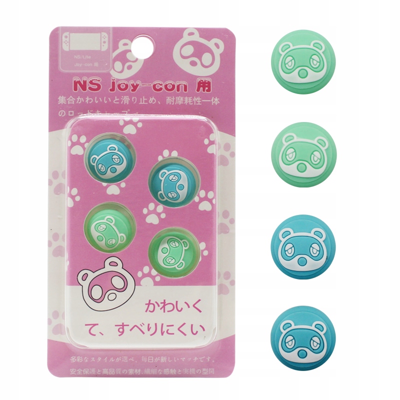 

4x Gumki Nakładki Switch Animal Crossing Panda1
