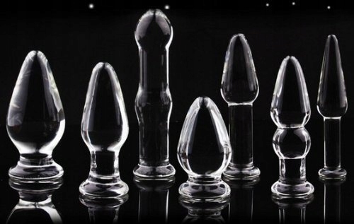 HOCHWERTIG Szklany Dildo Kryształowy G-punkt Analny Masażer Sex Zabawka — miniatura 5