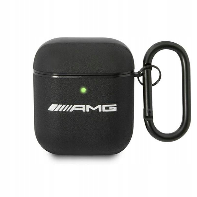 Amg Leather Big Logo Pouzdro pro AirPods (černé)