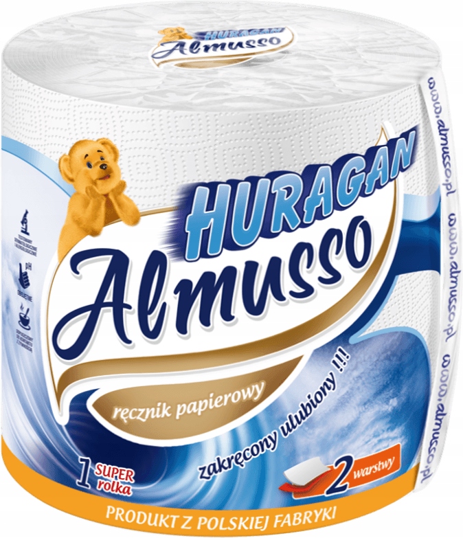 

Ręcznik papierowy kuchenny Almusso Huragan 60m