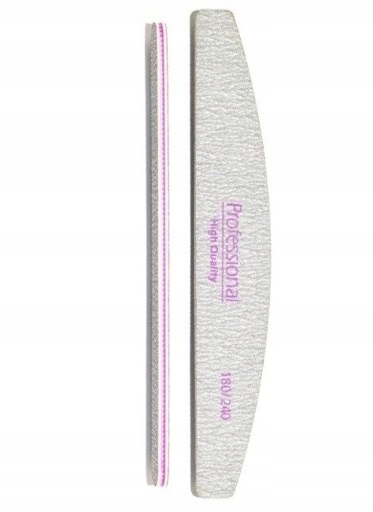 PILNIK PILNICZEK DO PAZNOKCI PAPIEROWY LUX ŁÓDKA 180/240 PÓŁKSIĘŻYC