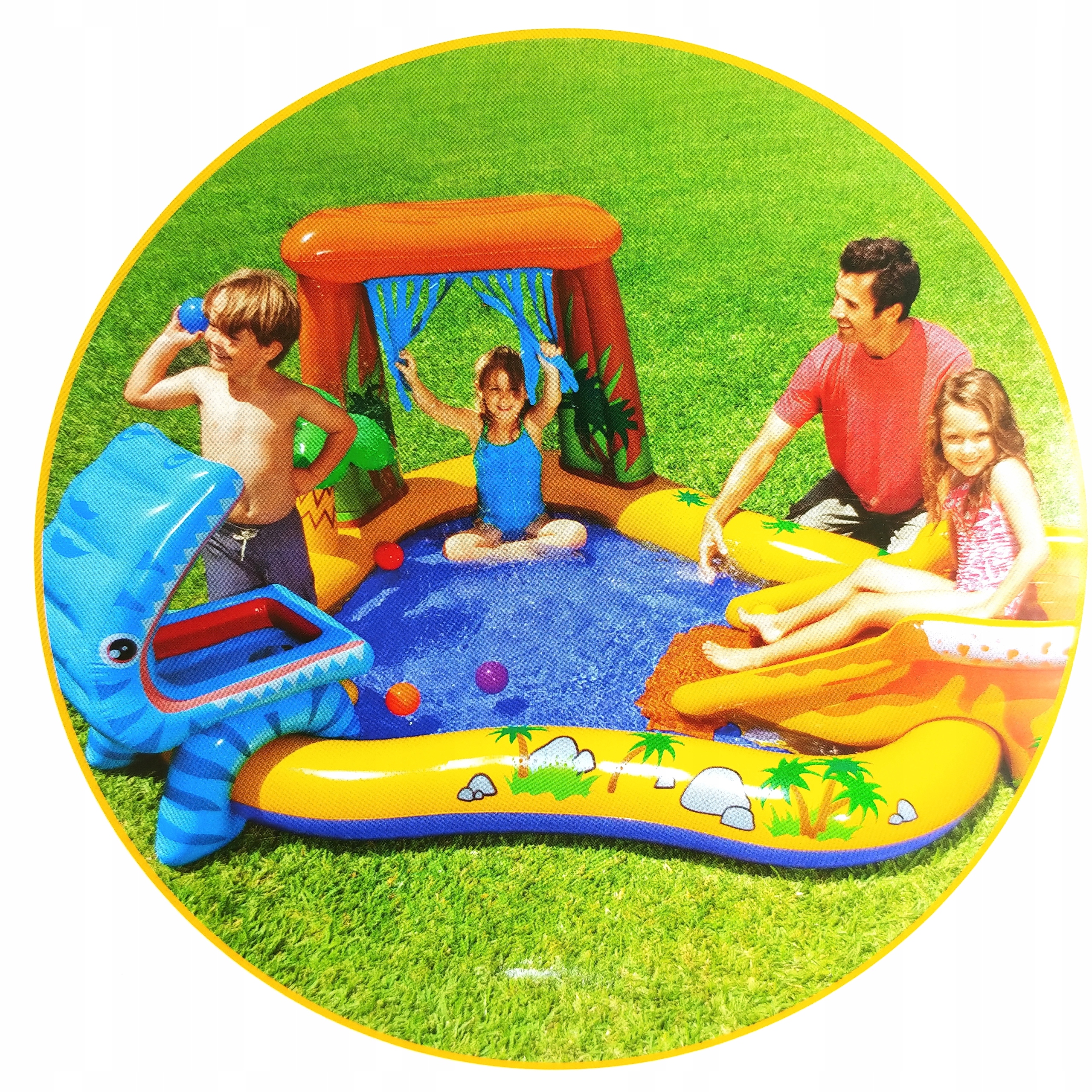 DMUCHANY PLAC ZABAW wodny dinozaur BASEN INTEX Kod producenta Baseny Place Zabaw Dino Palma Dmuchane