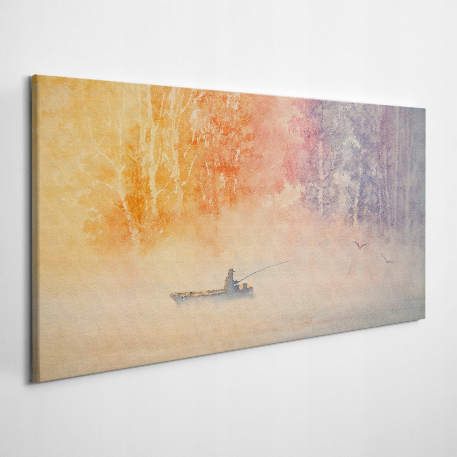 

Fotoobraz na ścianę Akwarele Rybak Statek 120x60