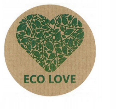 

Naklejki kraft Eco Love 4cm 35szt NE4710