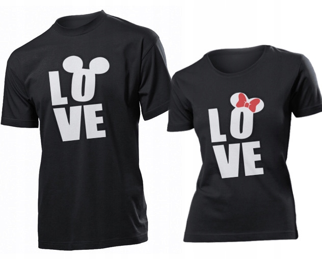 

Koszulki dla par Love Zakochani Walentynki XXL