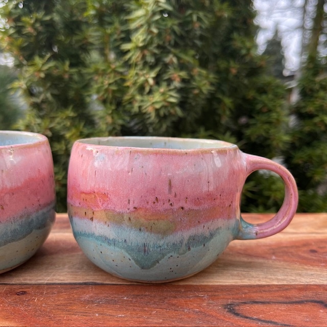 Kubek kubeczek ceramiczny 230 ml HANDMADE rękodzieło PREZENT