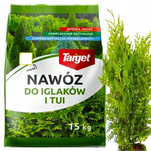 Target wieloskładnikowy nawóz do Iglaków Tui Żywotników granulat 15kg