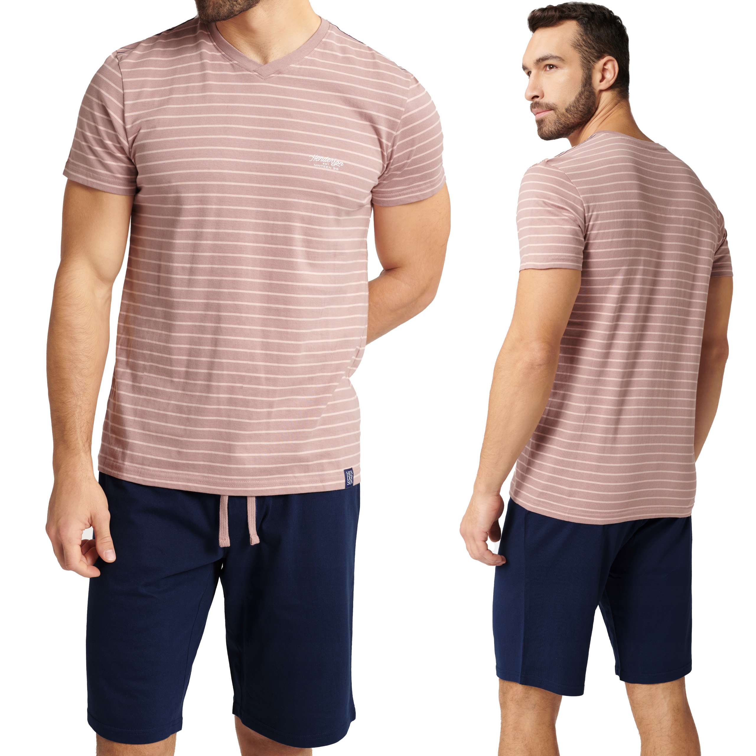 Pánské bavlněné pyžamo s krátkým rukávem Henderson XXL