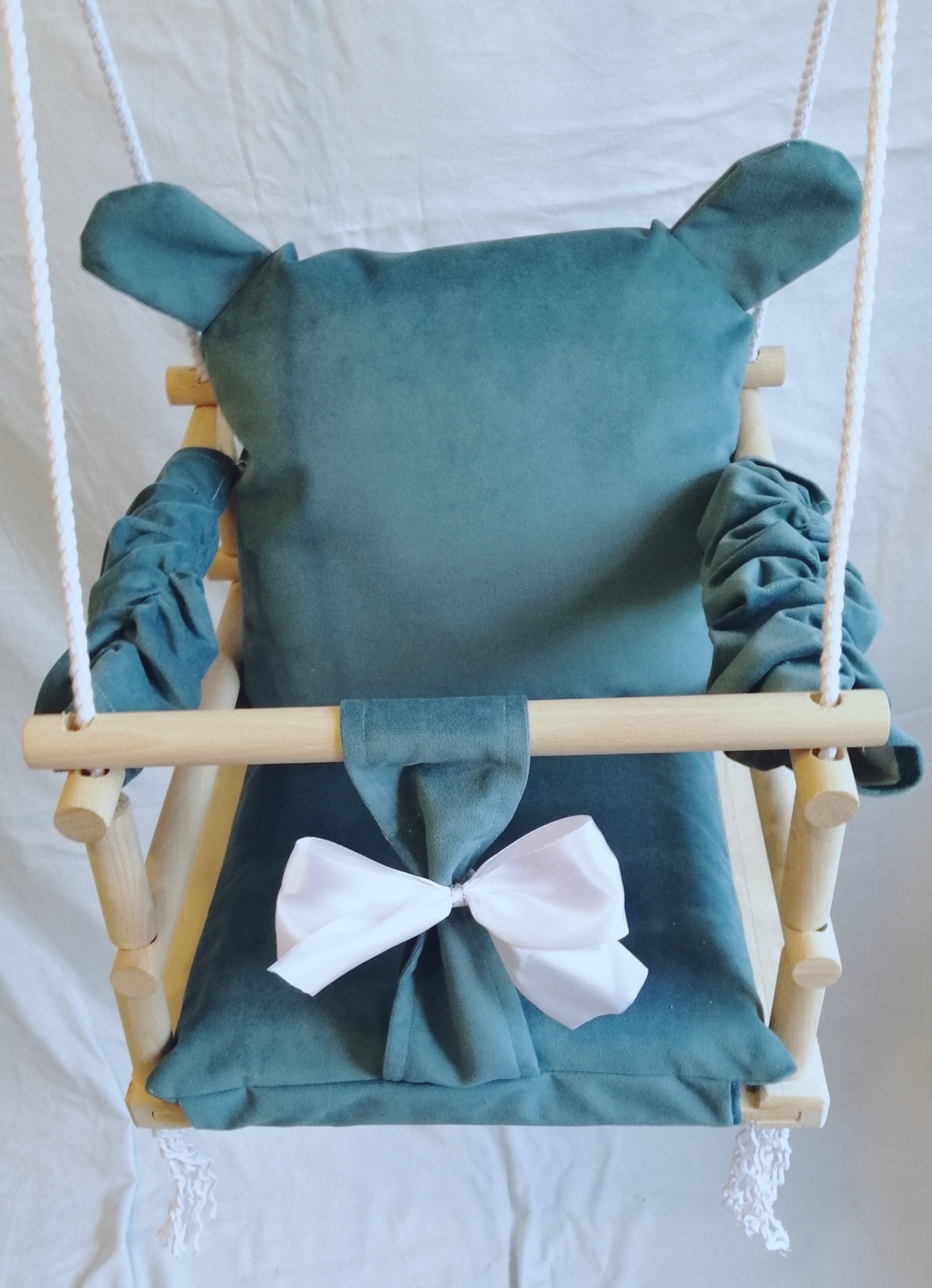 HUŚTAWKA 3w1 DLA DZIECI miś DOM OGRÓD POKÓJ TURKUS Rodzaj bujaki