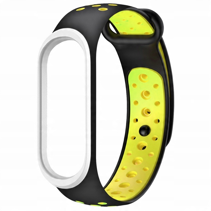 

Opaska Pasek do Xiaomi MI Band 5/6 Czarno-zielona
