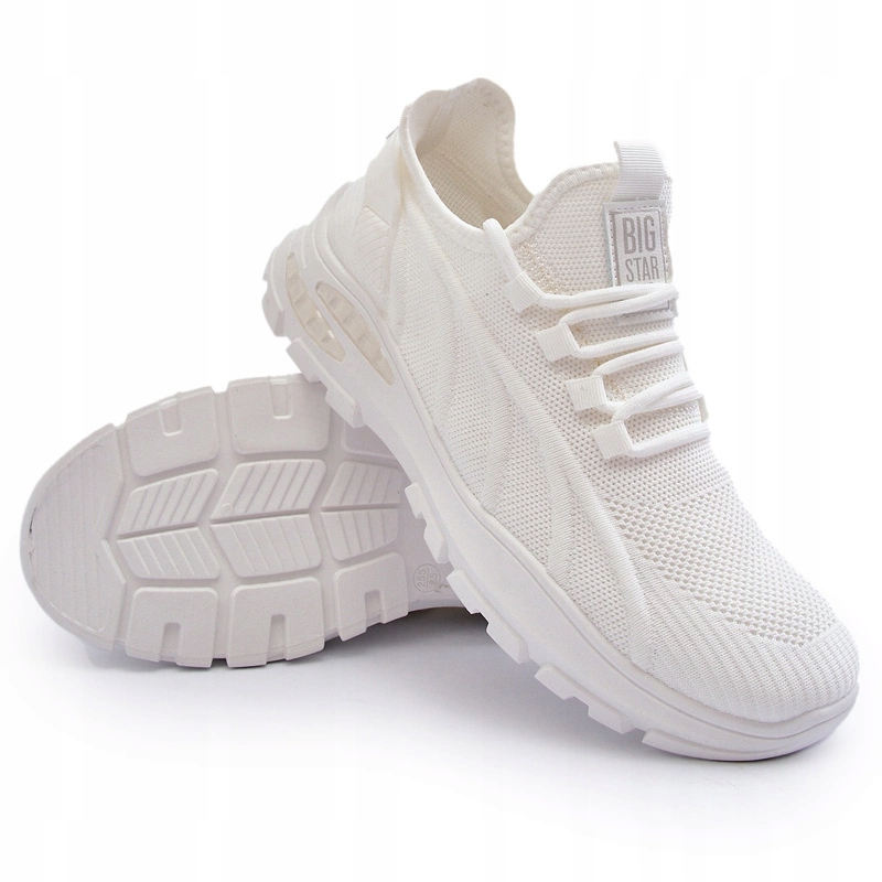 Pánské Sportovní Tenisky Hi-poly Systém Big Star NN174468 Bílé 43