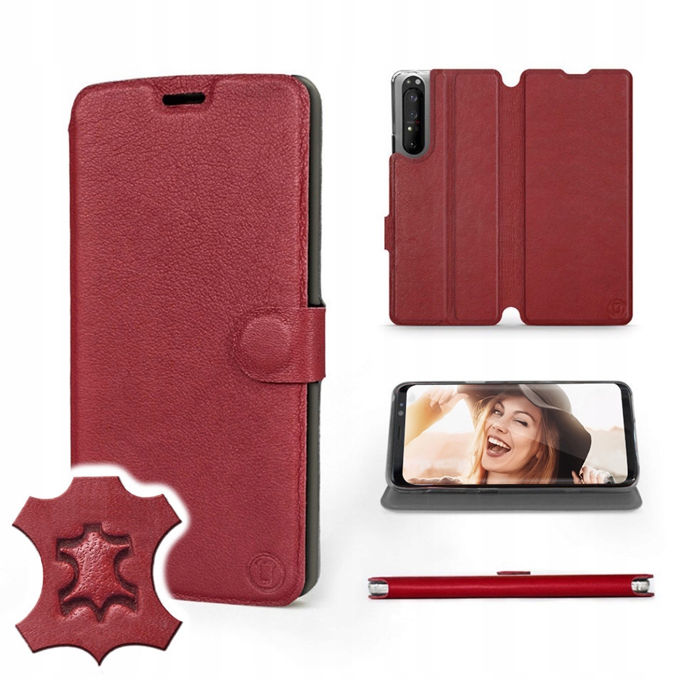 

Etui Mobiwear do Sony Xperia 1 II - Dark Red Leath