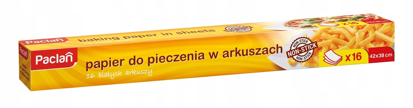 Papír na pečení v listech Silikonizovaný Bílý Paclan 16 listů