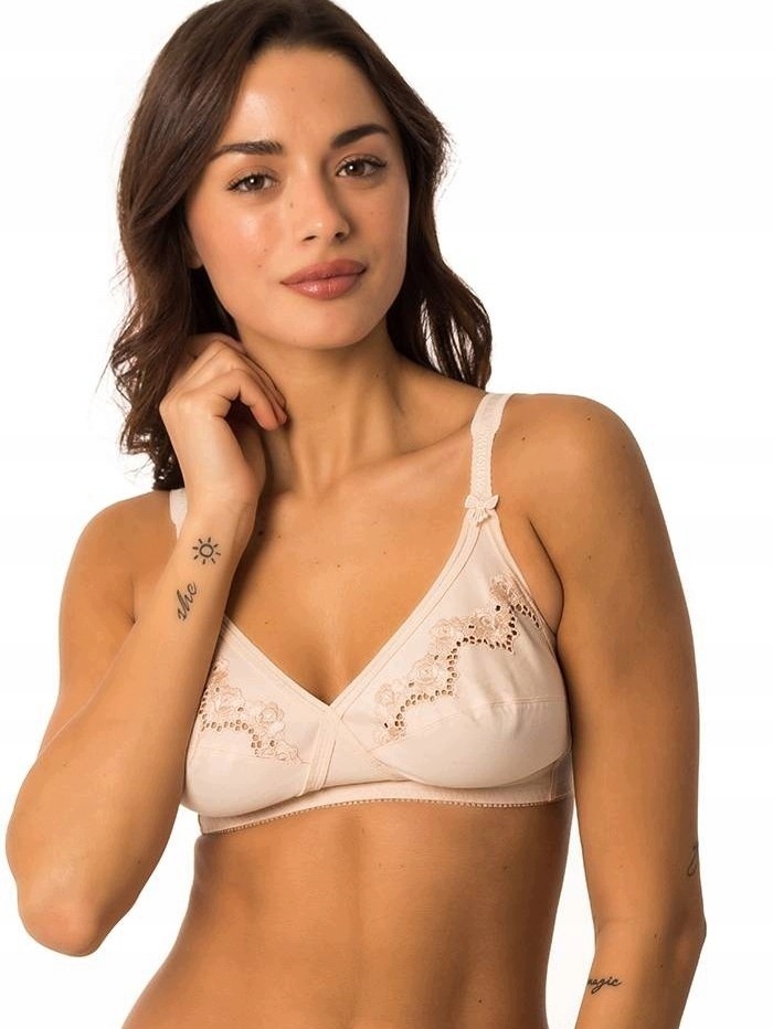 Triumph měkká podprsenka Elastil Cross Cotton N 85C bez kostic