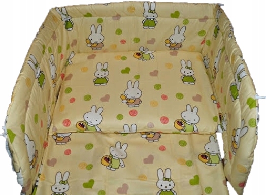 Pościel 100x135 + Ochraniacz Do Łóżeczka Dziecięca Króliczki Króliczek
