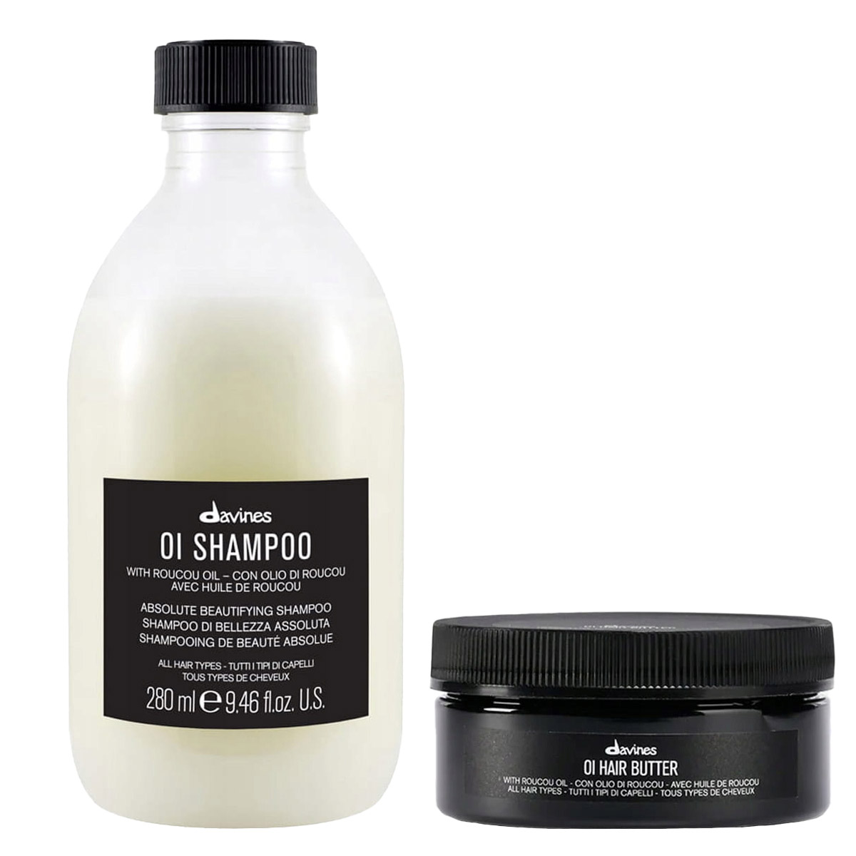 Davines Oi vyživující sada šampon 280 máslo 75 pro všechny typy vlasů