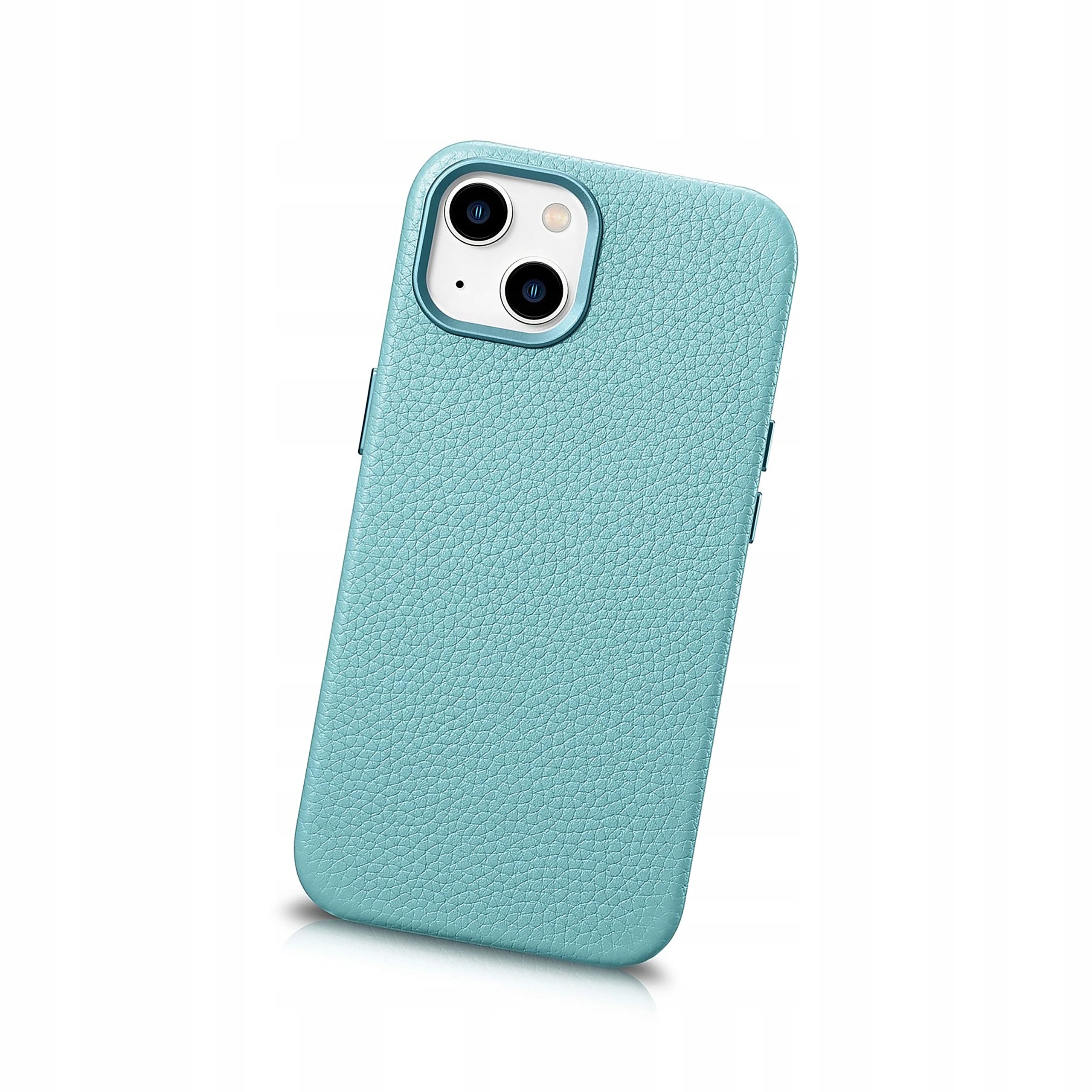 iCarer Litchi Premium Leather Case skórzane etui iPhone 14 Plus z MagSafe