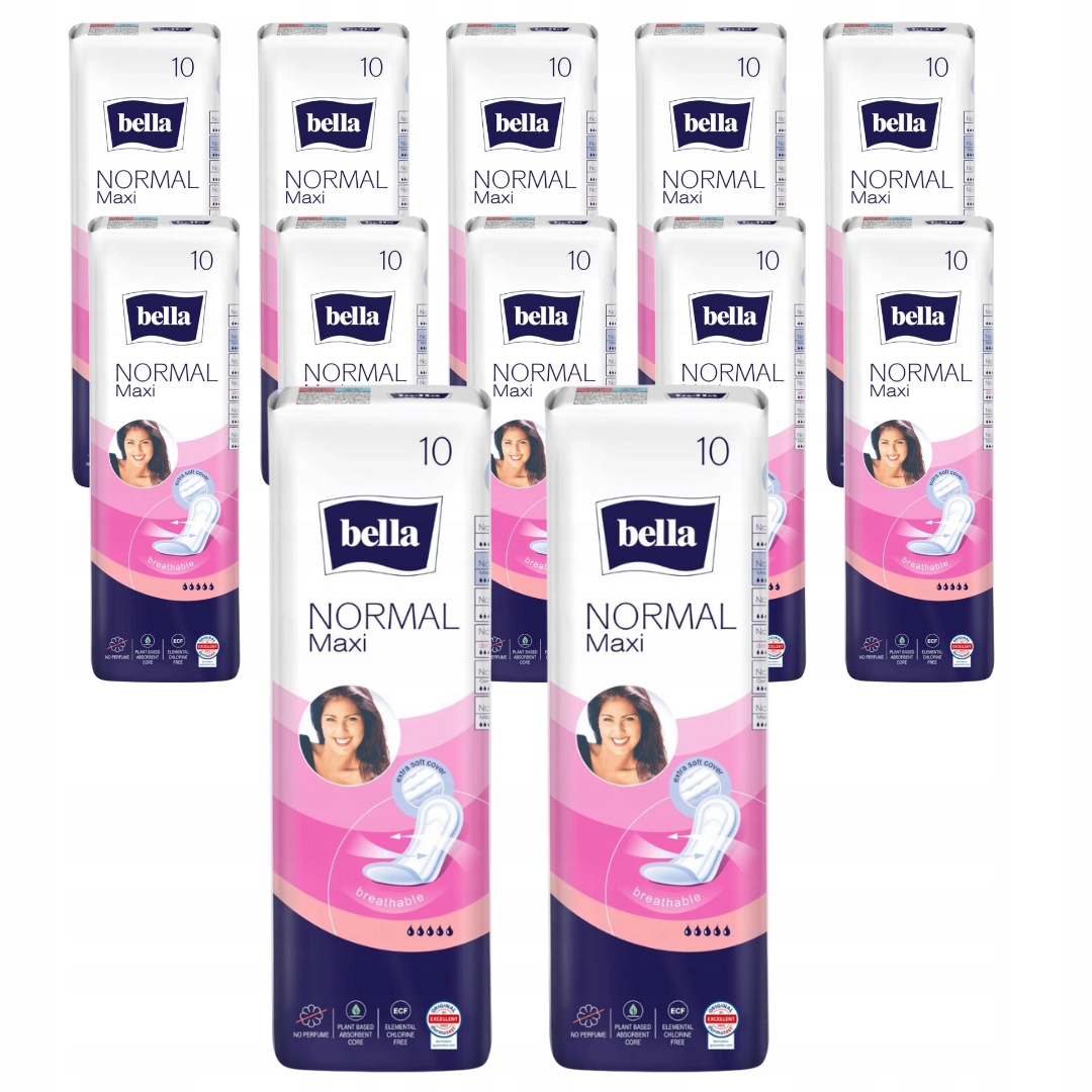 12 x Bella Podpaski a-10 Normal Maxi Air/ bez skrzyd.