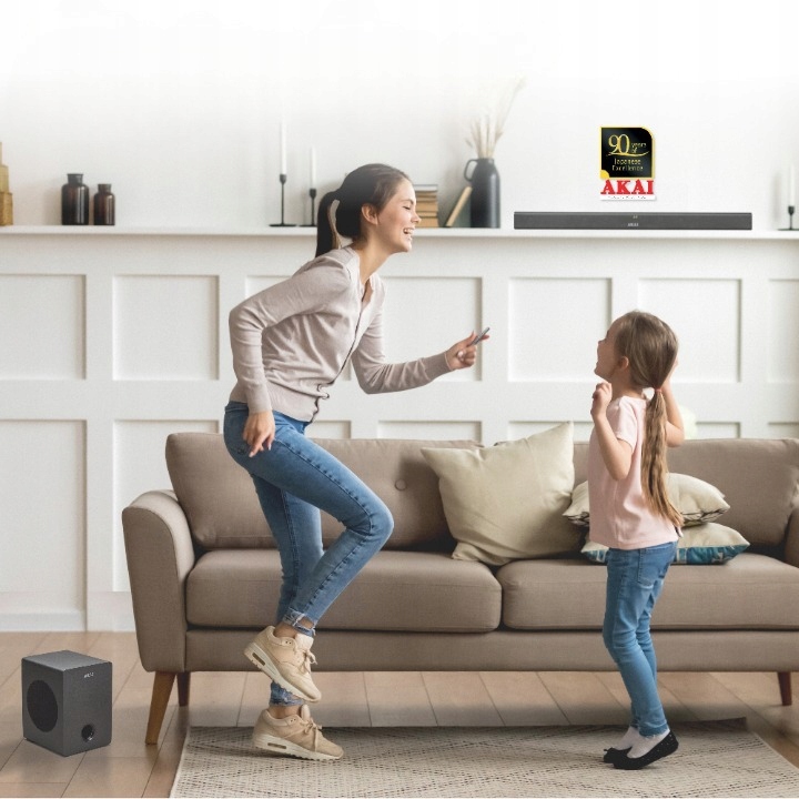 SOUNDBAR 2.1 70W SUBWOOFER GŁOŚNIK BLUETOOTH + PILOT AKAI ASB-6WSW Model ASB-6WSW