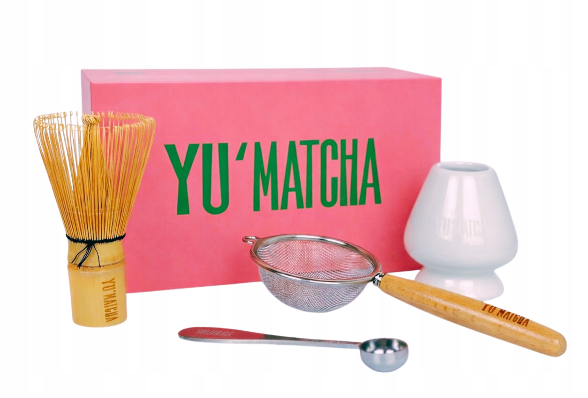 Zestaw do matchy 4w1 chasen sitko stojak łyżeczka komplet akcesoria