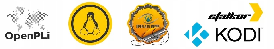 TUNER ENIGMA2 LINUX USTYM TWIN DVB-S2X OSCAM CCCAM Kolor czarny