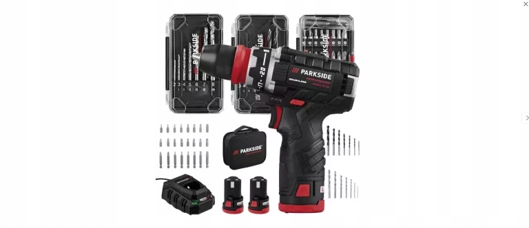Aku Vrtačka Parkside Performance 12 V 2 akumulátory Pbspa 12 E4