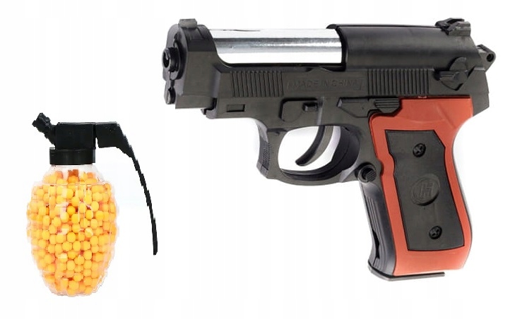 

Pistolet kulki latarka laser kulki 500szt 19p