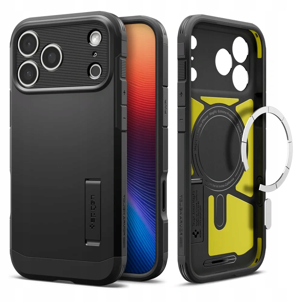 Spigen pouzdro Tough Armor Mag kompatibilní s MagSafe pro Iphone 17 Pro blac