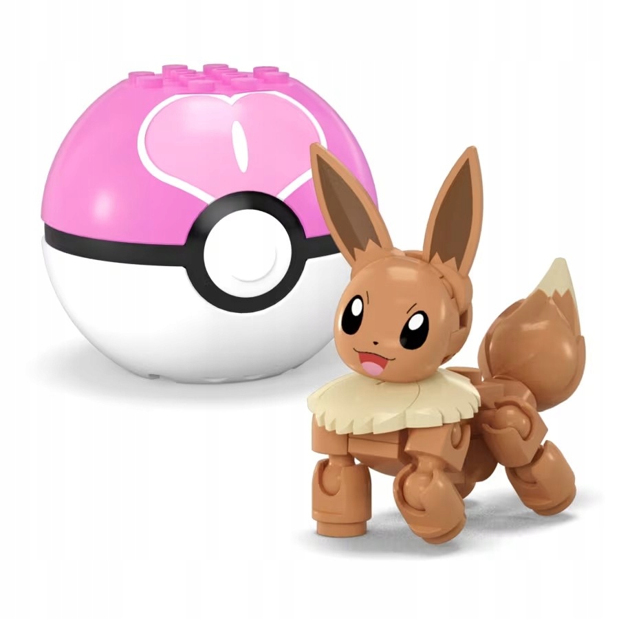 MEGA POKEMON POKEBALL ÉPÍTŐKOCKÁK 2 DB-OS CHARMANDER ÉS EEVEE CSOMAG Csomagolás állapota eredeti