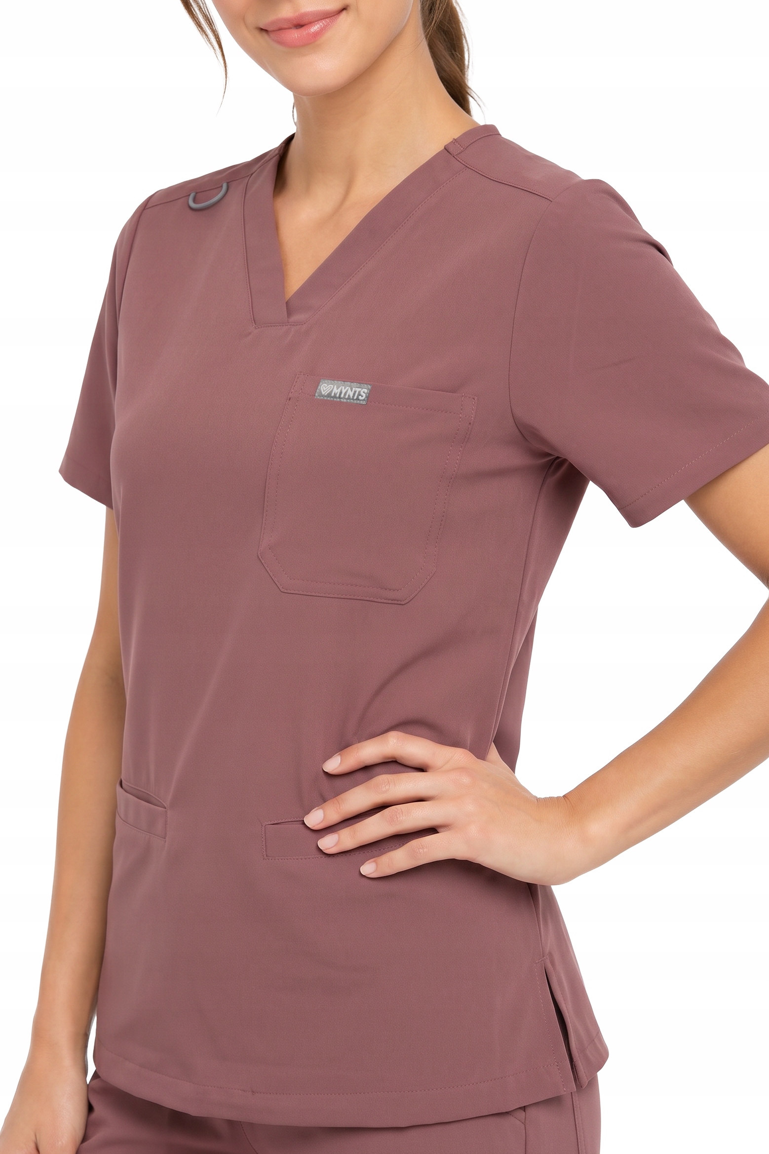 Mynts Damska Bluza Medyczna Top Women Trzy Kieszenie Terra Rose Xs