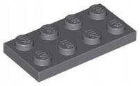 

Lego 3020 Płytka 2x4 szary ciemny Dbg Nowa (1g)