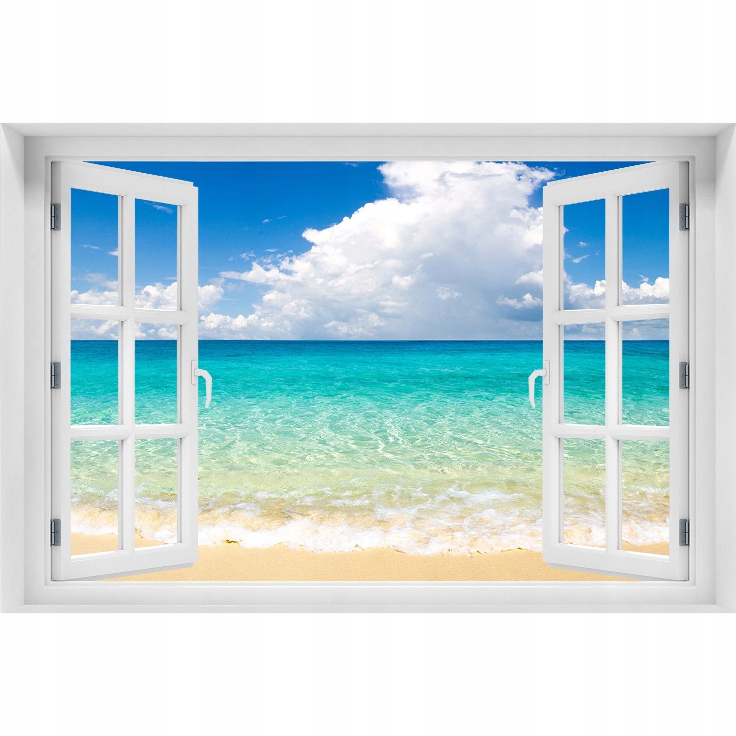 

Okno Naklejka ścienna Rajska plaża 150x100