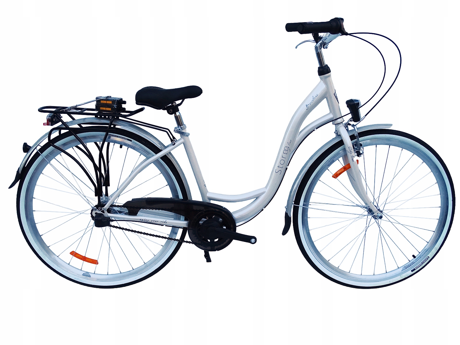 Rower Miejski Storm Barcelona 28/3 Nexus capucino Połysk 17'' Damka