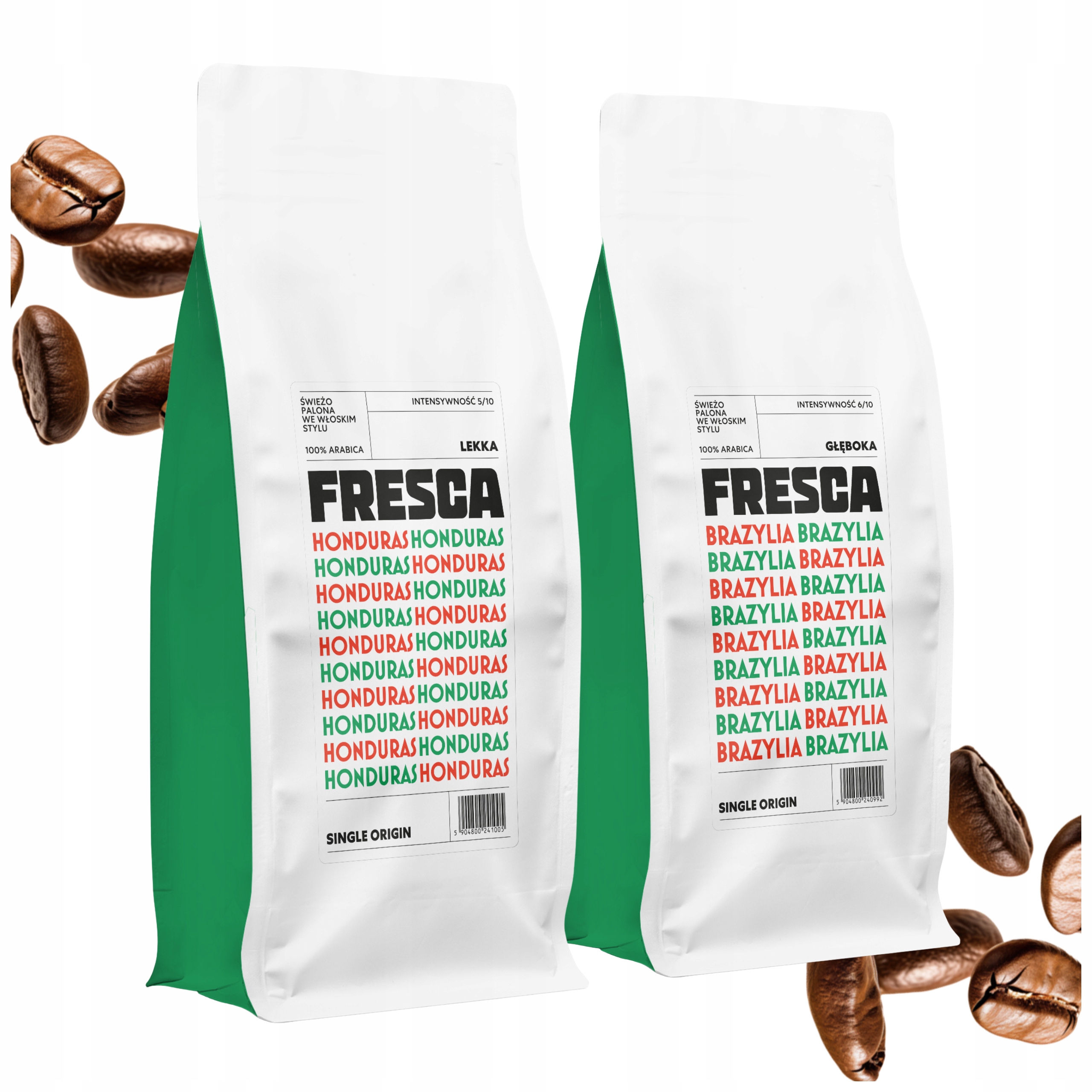 Levně Sada Káv 2 kg Fresca Čerstvě pražená pro kávovar 100% Arabica