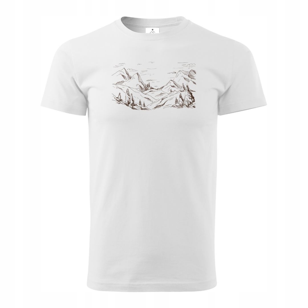 

Tatra Art t-shirt biały koszulki górskie pejzaż M