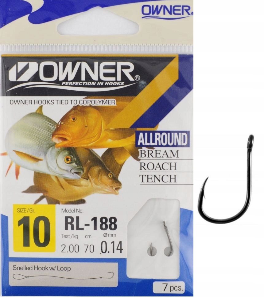 r.10 Haczyki wiązane z przyponem Owner Iseama 50188 RL-188
