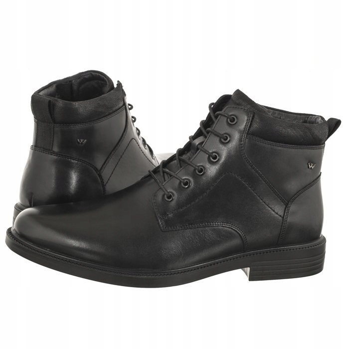 Boty Kotníkové Boty Kotníkové Boty Pánské Obuv Wojas Černá 24050-71