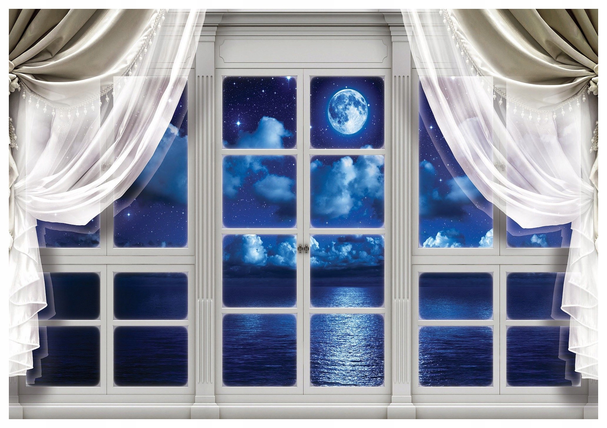 Fototapeta Nočná obloha more hviezdy relax 254x184 vinylový sen lepidlo