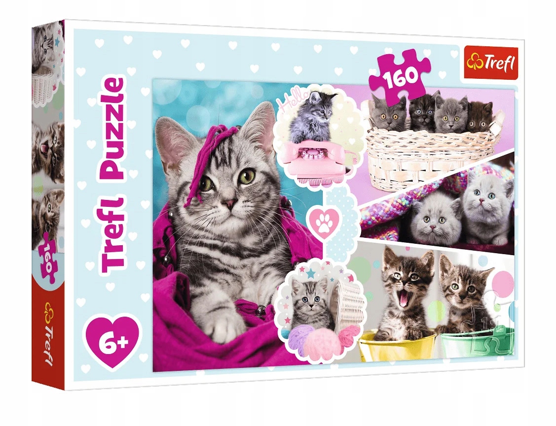 

Puzzle Urocze Kotki dla dziewczynek 160 elementów